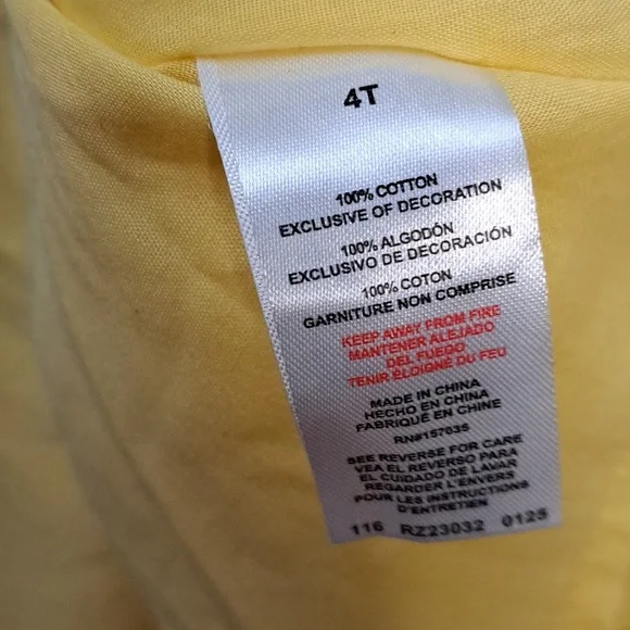 Rachel Zoe Boho Light Yellow Crochet Textured Dress Size 4T - Picture 6 of 7